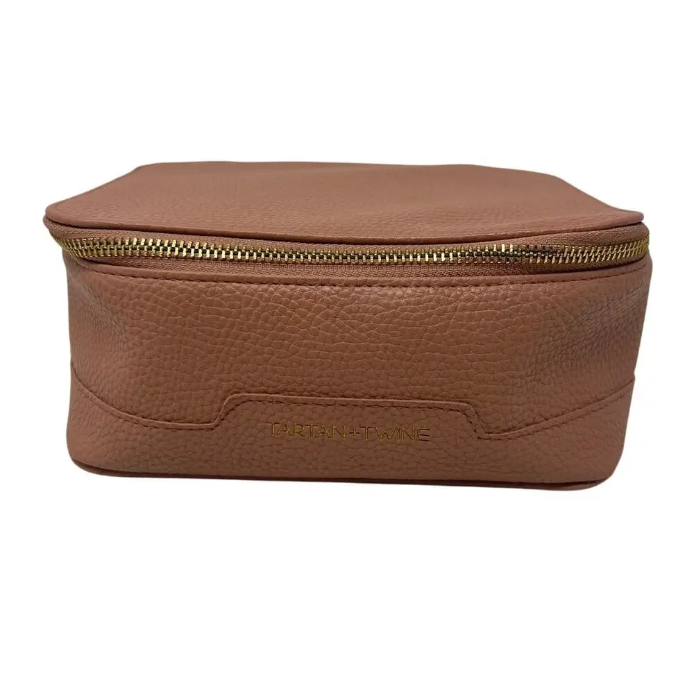 Tartan & Twine Faux Leather Tassel Makeup Travel Bag